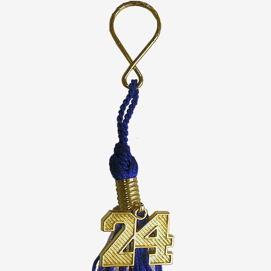 Key Ring Insignia Tassel Cord Numeral with and Schoen Trimming – Company