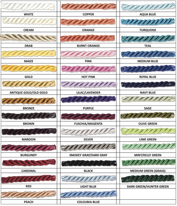 Solid honor color chart